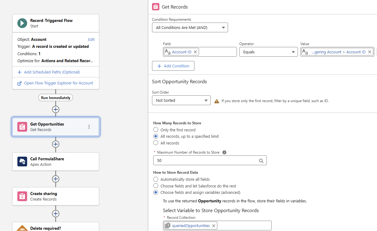 Query for opps